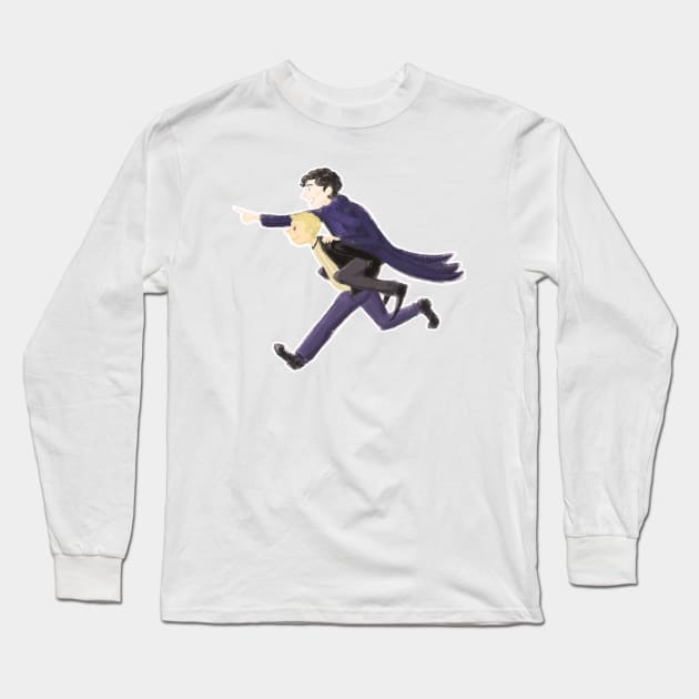 On their way to solve a case. Long Sleeve T-Shirt by Bribritenma